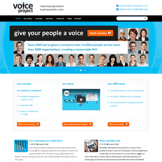 Employee Surveys, Leadership 360 Surveys, and Customer Service Surveys - Voice Project - employee surveys - 360 leadership surve