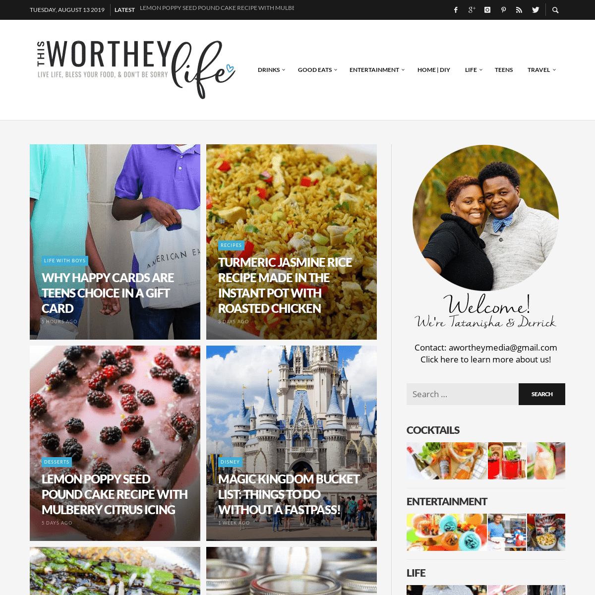 This Worthey Life - This Worthey Life - Food, Travel, Parenting, Entertainment Lifestyle Blog by Tatanisha + Derrick Worthey