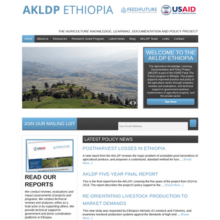 Agri-Learning Ethiopia - The Agriculture Knowledge, Learning, Documentation and Policy Project