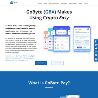 GoByte | Making crypto easy for merchants and consumers