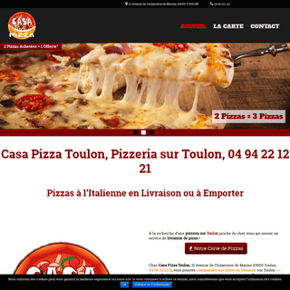Casa Pizza Toulon - Pizzas en Livraison ou à Emporter - 04 94 22 12 21