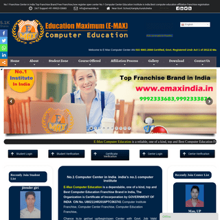 No.1 Computer Center in India india's no.1 computer institute Franchise