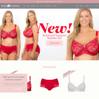 Lingerie & Womens Underwear | Shop Online @ Rose & Thorne