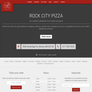 A complete backup of rockcitypizzeria.com