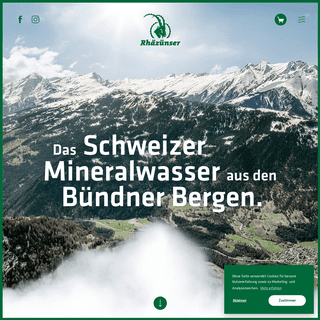 RhÃ¤zÃ¼nser - Das Schweizer Mineralwasser aus den BÃ¼ndner Bergen