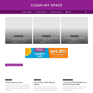 Clean My Space - The Cleanest Place on the Internet!