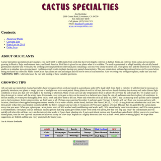 Cactus Specialties