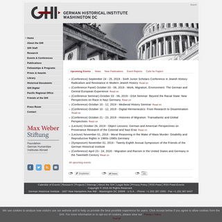 GHI | German Historical Institute Washington DC