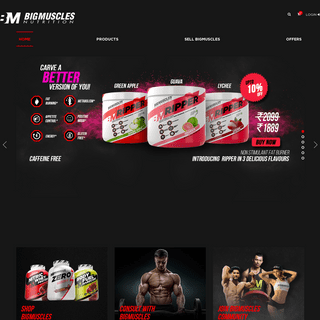 BIGMUSCLES NUTRITION - Best Bodybuilding Supplement & Whey Protein Brand in India
