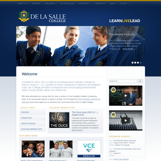 De La Salle College | LEARN LIVE LEAD