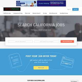CaliforniaJobs - | Jobs California | San Diego Jobs | Los Angeles Jobs |