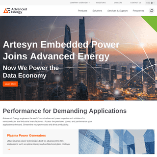 Leading Global Power Supply Manufacturer | Advanced Energy