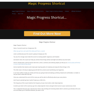 Magic Progress Shortcut