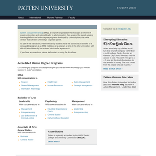 A complete backup of patten.edu