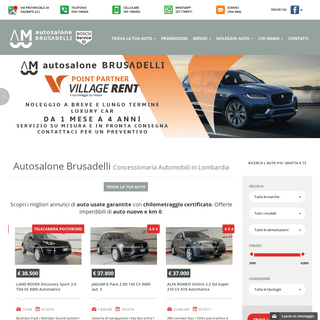 Concessionaria Automobili Lombardia | Autosalone Brusadelli