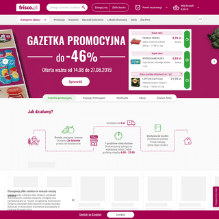 Supermarket online, zakupy spożywcze z dostawą do domu - Frisco.pl