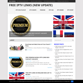 Free iptv Links (New Update) | free iptv links m3u playlist