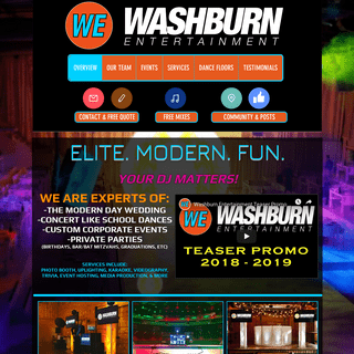 DJ - Washburn Entertainment- Elite. Modern. Fun. CENTRAL NEW YORK