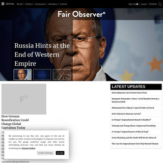 Fair Observer - World News, Politics, Economics & Business