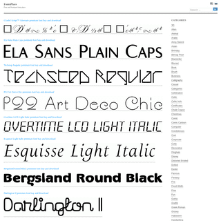 A complete backup of fontsplace.com