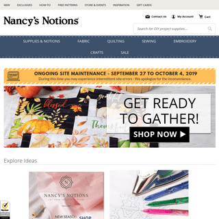 Nancy's Notions Sewing, Quilting, Embroidery, Fabric, Crafts and more