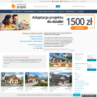 Gotowe projekty domów: parterowych, z poddaszem | wybieramprojekt.pl