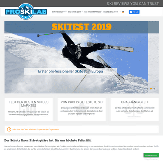 Skitest 2019 - PROSKILABâ„¢ - Der 1. europÃ¤ische Skitest