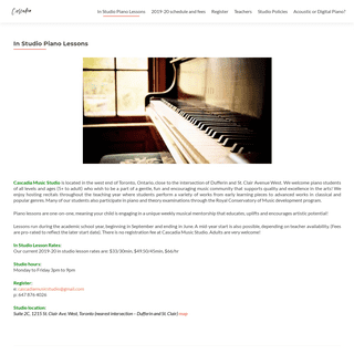 cascadia â€“ piano lessons for all levels and ages!