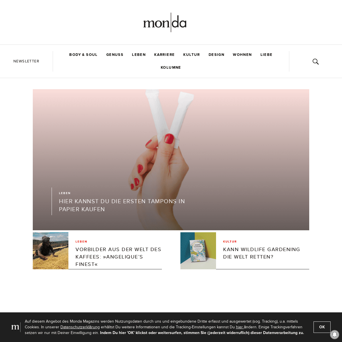 Homepage — monda Magazin