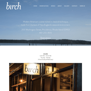 birch restaurant