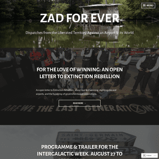 Zad for ever – Dispatches from the Liberated Territory Against an Airport & its World