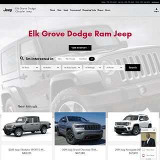 Sacramento Dodge Jeep Ram Dealership in Elk Grove