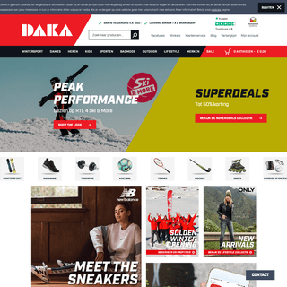 Daka, als 't om sport gaat - Online sportwinkel - www.daka.nl