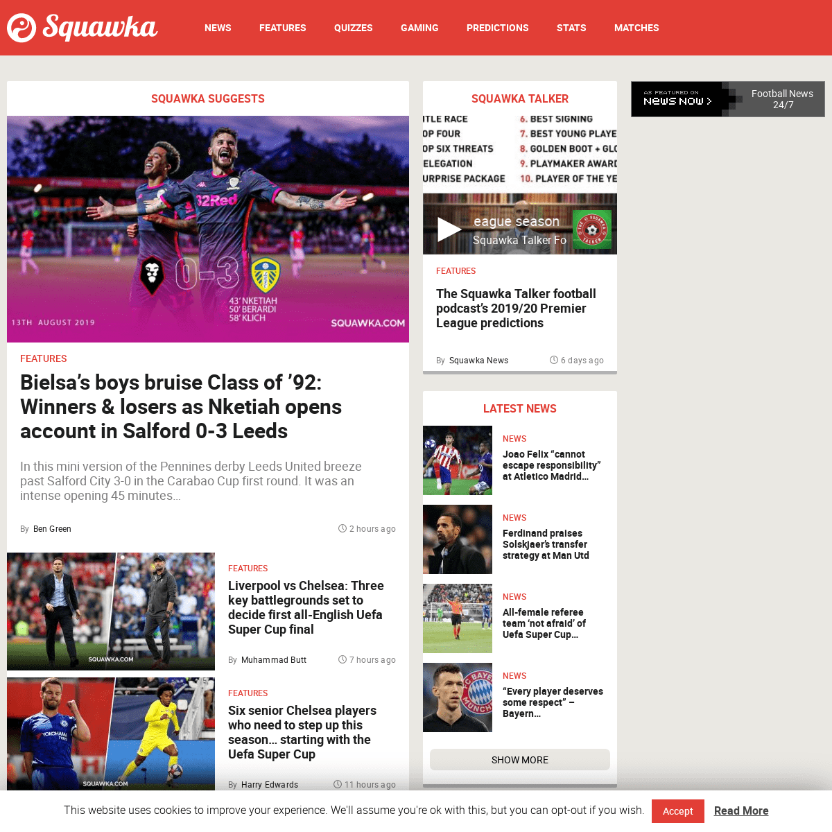 Squawka | The Home of Football News, Analysis, Opinion & Stats
