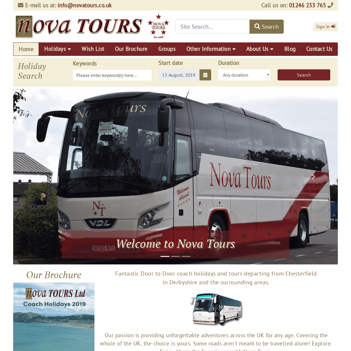 Nova Tours UK Coach Holidays