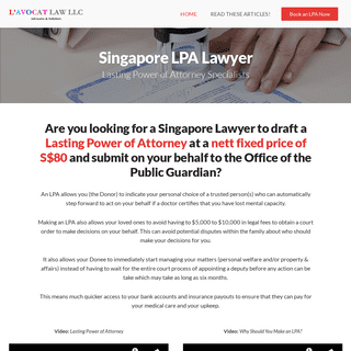 Cheap Lasting Power of Attorney - Cheap LPA Singapore