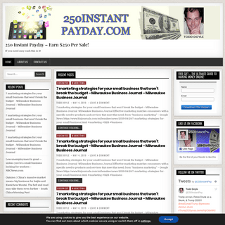250 Instant Payday – Earn $250 Per Sale! – If you need easy cash this is it!