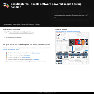 EasyCaptures - simple and free image hosting