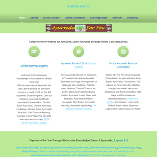 Ayurveda Online Courses|Ayurveda ebooks