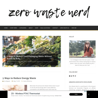 Zero Waste Nerd - Zero Waste, Sustainability, and Simple Living made easy.