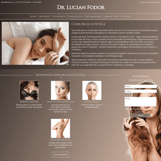 Chirurgie Estetica - Dr. Lucian Fodor