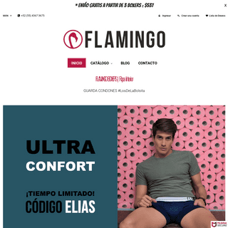Ropa Interior Masculina | Flamingo Boxers para Hombre
