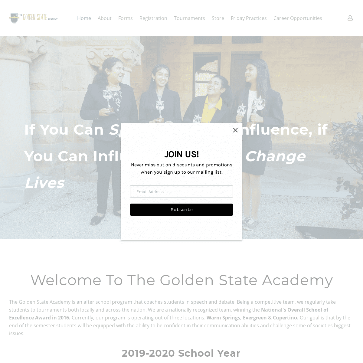 The Golden State Academy - Home