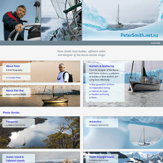 PeterSmith.net.nz: anchors & anchoring, photos from Patagonia & Antarctica