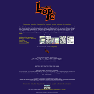 A complete backup of lope.ca