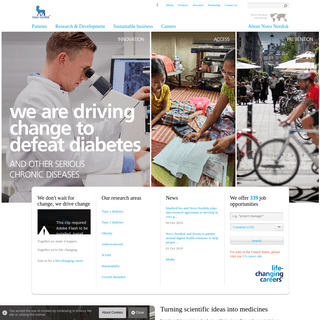 Novo Nordisk, driving change to defeat diabetes