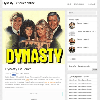 A complete backup of dynasty-series.blogspot.com