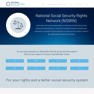 National Social Security Rights Network | For your rights and a better social security system