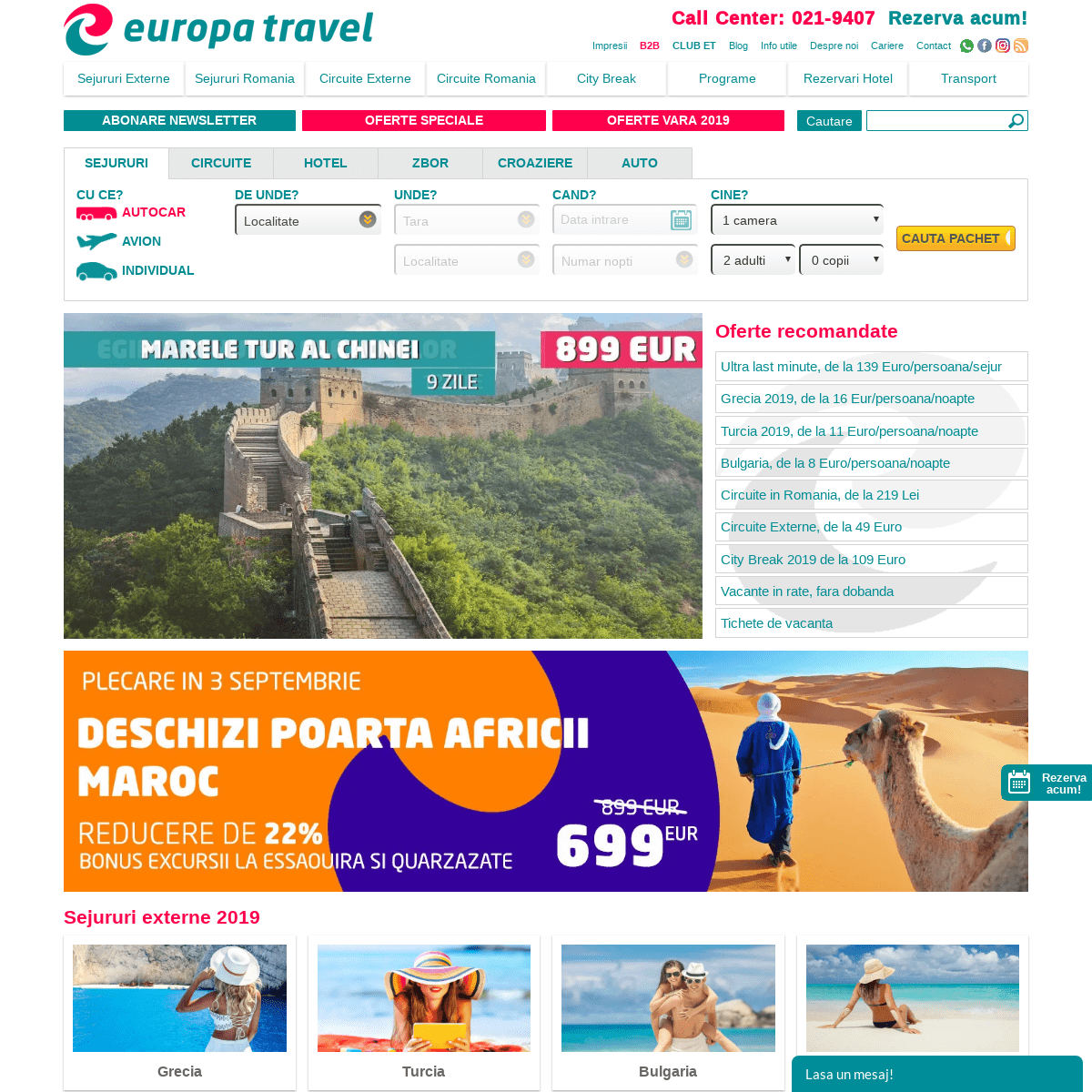 Europa Travel - Agentie Turism | Vacante ieftine, turisti fericiti