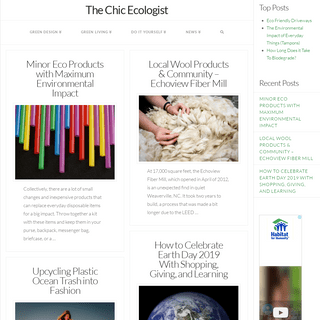 The Chic Ecologist - eco chic sustainable green living